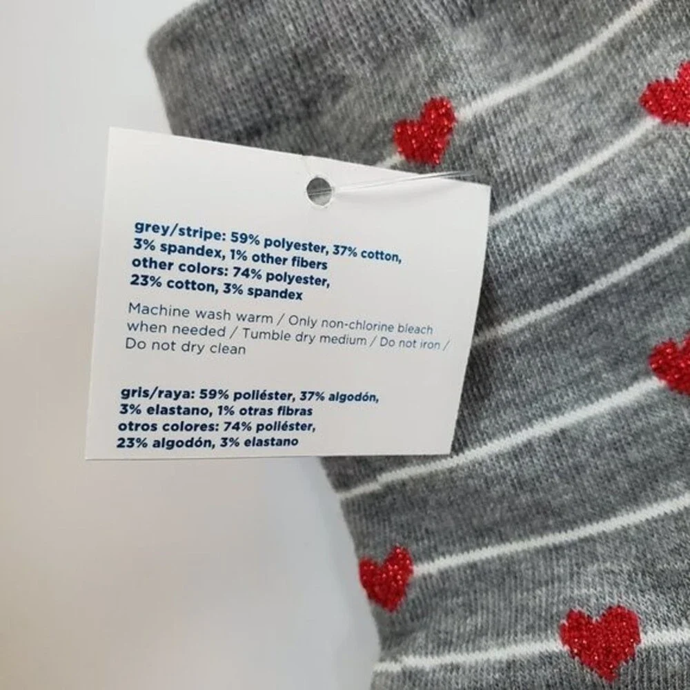 NEW Old Navy Heart Novelty Crew Socks